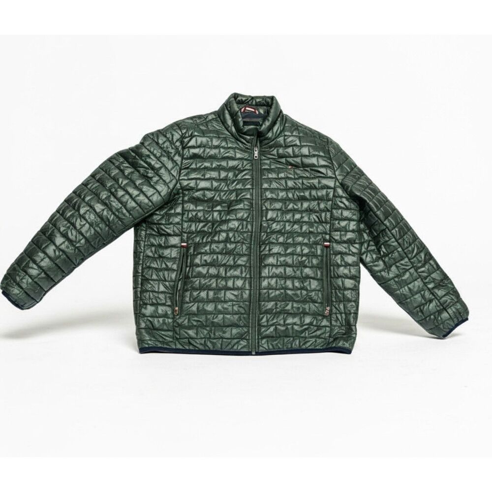 Tommy Hilfiger Men's Green Lightweight Quilted Puffer Jacket XXL